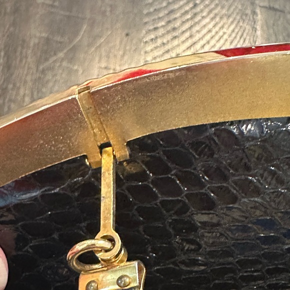 Judith Leiber Black and Gold Clutch - Picture 12 of 15